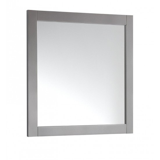 Fresca 36"X30" Reversible Mount Mirror in Gray