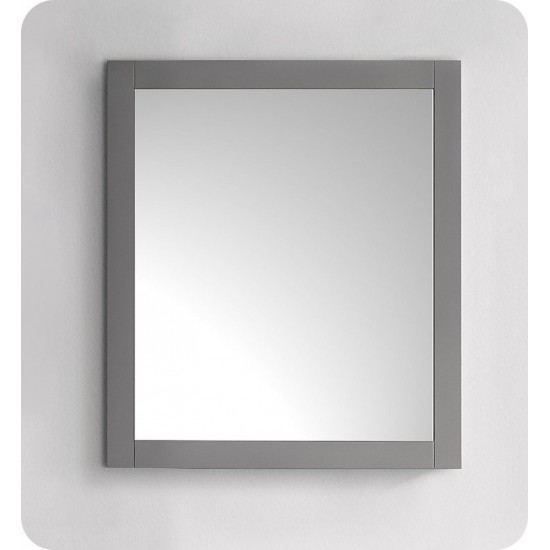 Fresca 36"X30" Reversible Mount Mirror in Gray