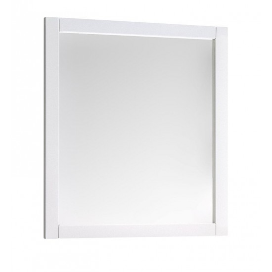 Fresca 36"X30" Reversible Mount Mirror in White