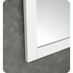 Fresca 36"X30" Reversible Mount Mirror in White