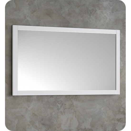 Fresca 48"X30" Reversible Mount Mirror in White