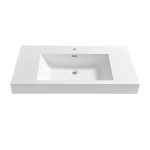 Fresca Valencia 42" White Integrated Sink / Countertop