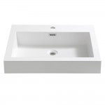 Fresca Nano 24" White Integrated Sink / Countertop