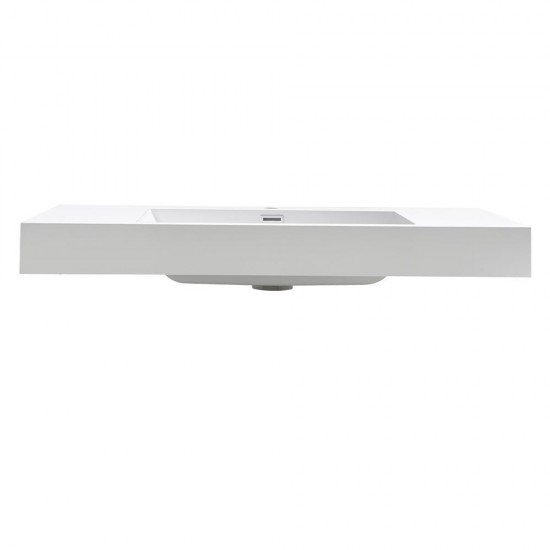 Fresca Mezzo 40" White Integrated Sink / Countertop