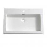 Fresca Livello 30" White Integrated Sink / Countertop