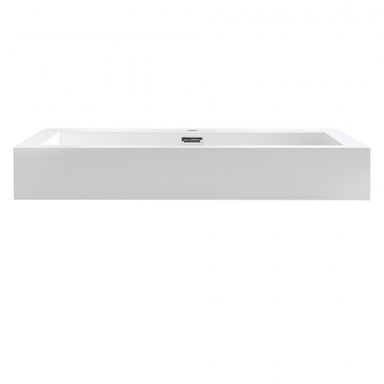 Fresca Livello 30" White Integrated Sink / Countertop