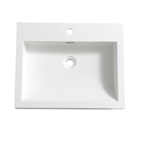 Fresca Alto 23" White Integrated Sink / Countertop