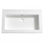 Fresca Medio 32" White Integrated Sink / Countertop