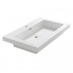 Fresca Medio 32" White Integrated Sink / Countertop