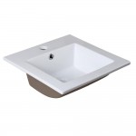 Fresca Allier 16" White Integrated Sink / Countertop