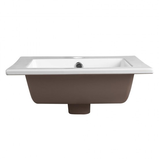 Fresca Allier 16" White Integrated Sink / Countertop