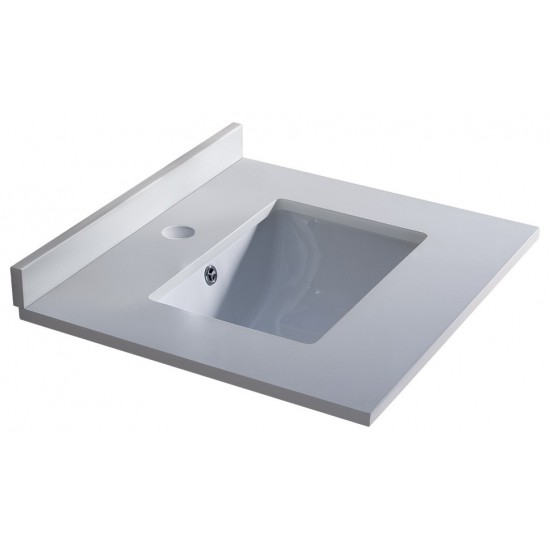 Fresca Oxford 24" White Countertop with Undermount Sink