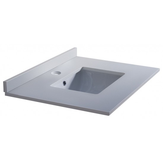 Fresca Oxford 30" White Countertop with Undermount Sink