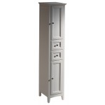 Fresca Oxford Antique White Tall Bathroom Linen Cabinet