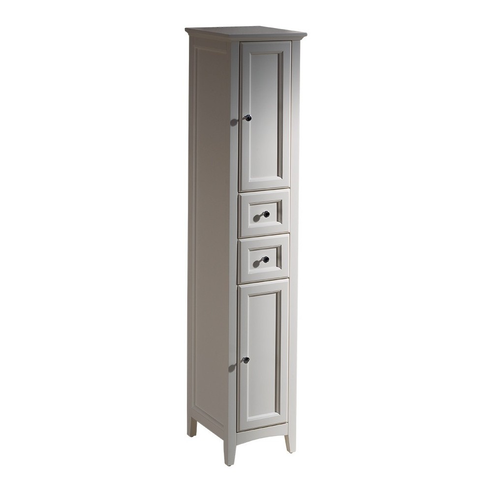 Fresca Oxford Antique White Tall Bathroom Linen Cabinet