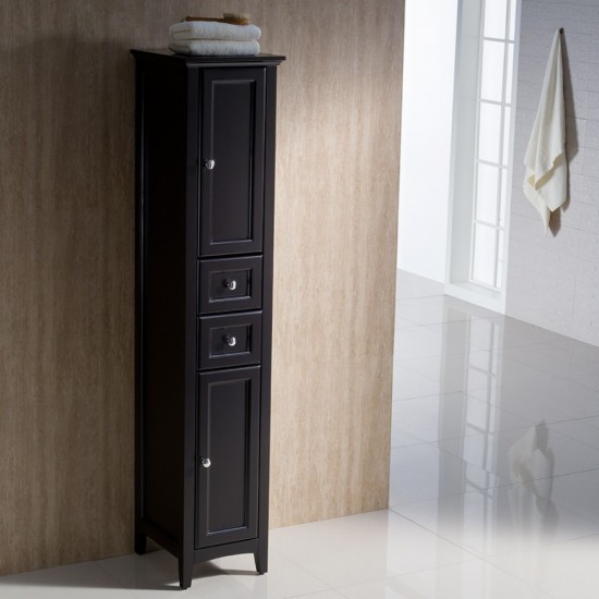 Fresca Oxford Espresso Tall Bathroom Linen Cabinet