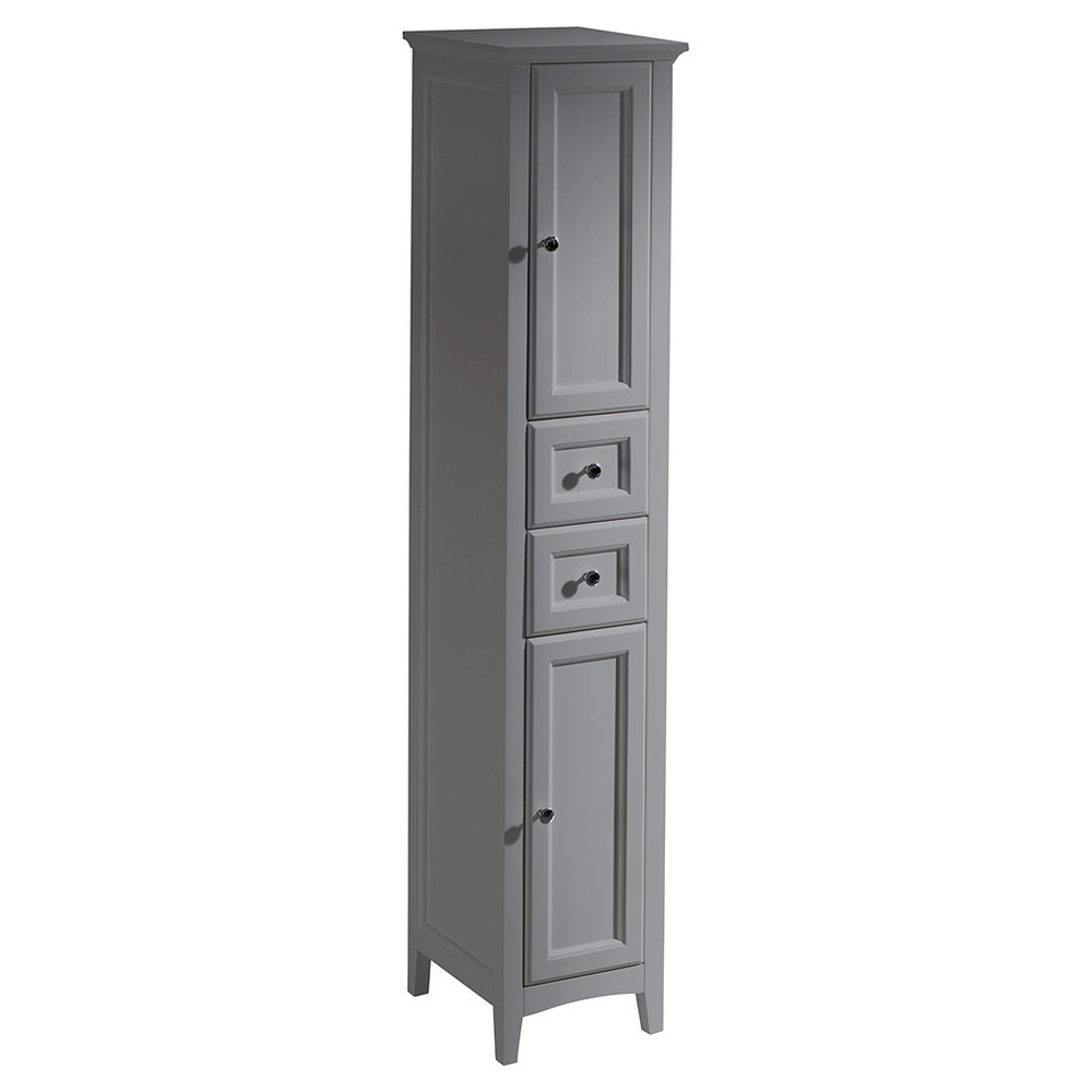 Fresca Oxford Gray Tall Bathroom Linen Cabinet