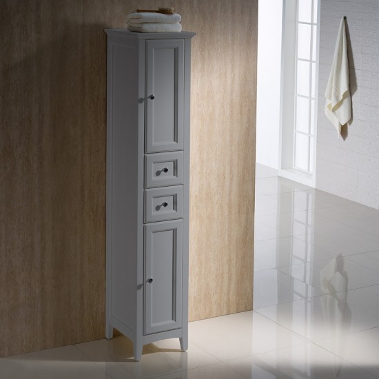 Fresca Oxford Gray Tall Bathroom Linen Cabinet