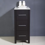 Fresca Torino 12" Espresso Bathroom Linen Side Cabinet