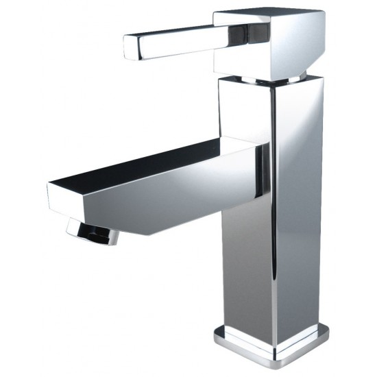 Fresca Bevera Single Hole Mount Bathroom Vanity Faucet - Chrome