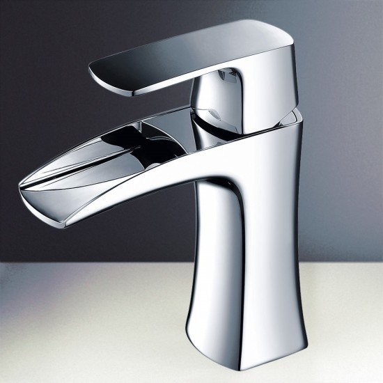 Fresca Fortore Single Hole Mount Bathroom Vanity Faucet - Chrome
