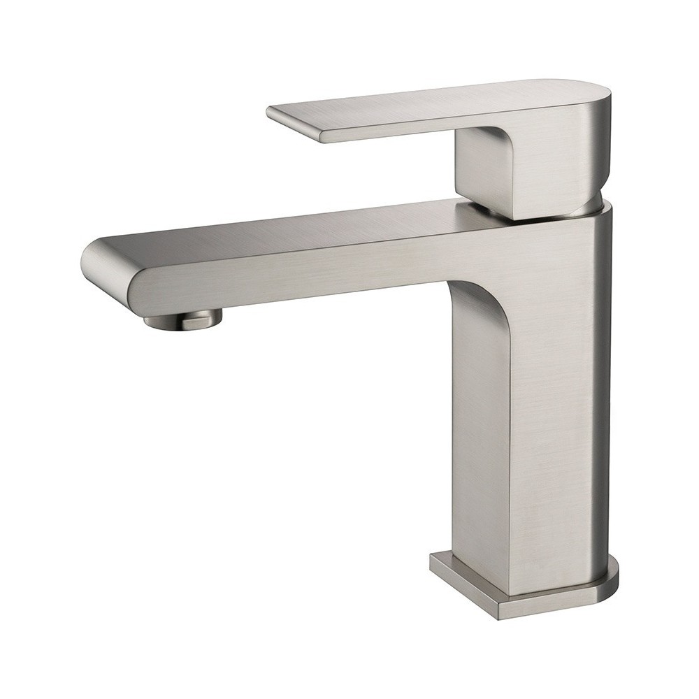 Fresca Allaro Single Hole Mount Bathroom Vanity Faucet - Brushed Nickel