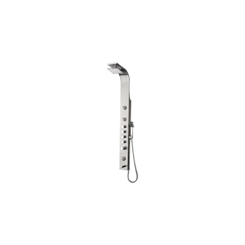 Fresca Geona Stainless Steel (Brushed Silver) Thermostatic Shower Massage Panel