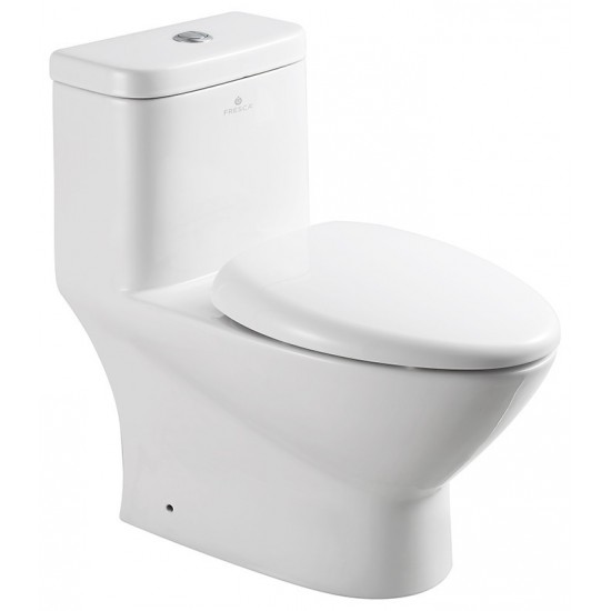 Fresca Serena One-Piece Dual Flush Toilet w/ Soft Close Seat