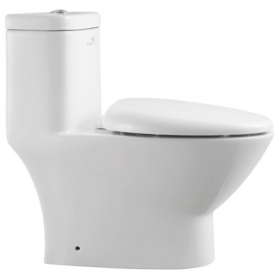 Fresca Serena One-Piece Dual Flush Toilet w/ Soft Close Seat