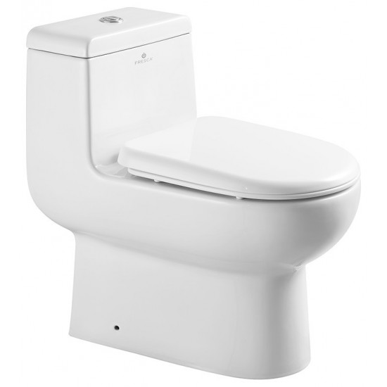 Fresca Antila One-Piece Dual Flush Toilet w/ Soft Close Seat