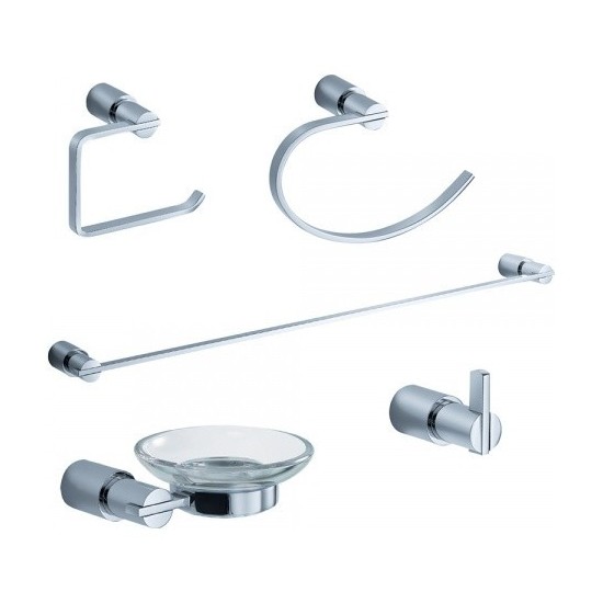 Fresca Magnifico 5-Piece Bathroom Accessory Set - Chrome