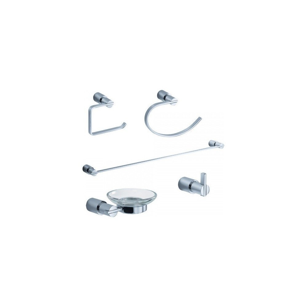 Fresca Magnifico 5-Piece Bathroom Accessory Set - Chrome Fresca Magnifico 5-Piece Bathroom Accessory Set - Chrome