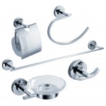 Fresca Alzato 5-Piece Bathroom Accessory Set - Chrome