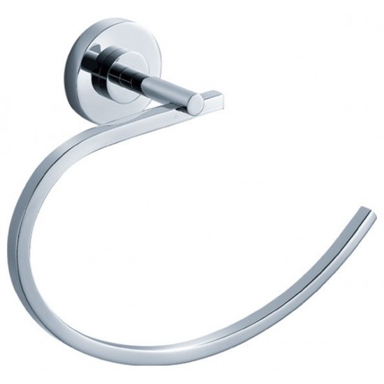 Fresca Alzato Towel Ring - Chrome