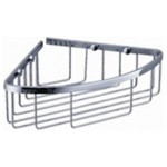 Fresca Single Corner Wire Basket - Chrome