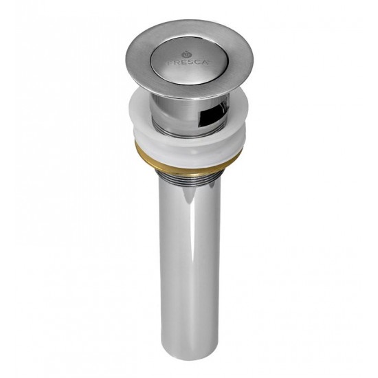 Fresca Pop-Up Drain Assembly with Overflow - Brushed Nickel