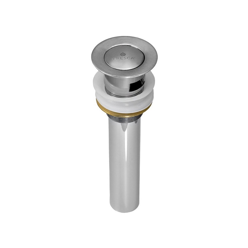 Fresca Pop-Up Drain Assembly with Overflow - Brushed Nickel Fresca Pop-Up Drain Assembly with Overflow - Brushed Nickel