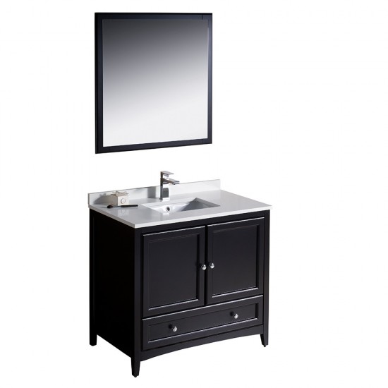 Fresca Oxford 36" Espresso Traditional Bathroom Vanity