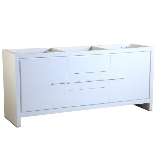 Fresca Allier 72" White Modern Double Sink Bathroom Cabinet