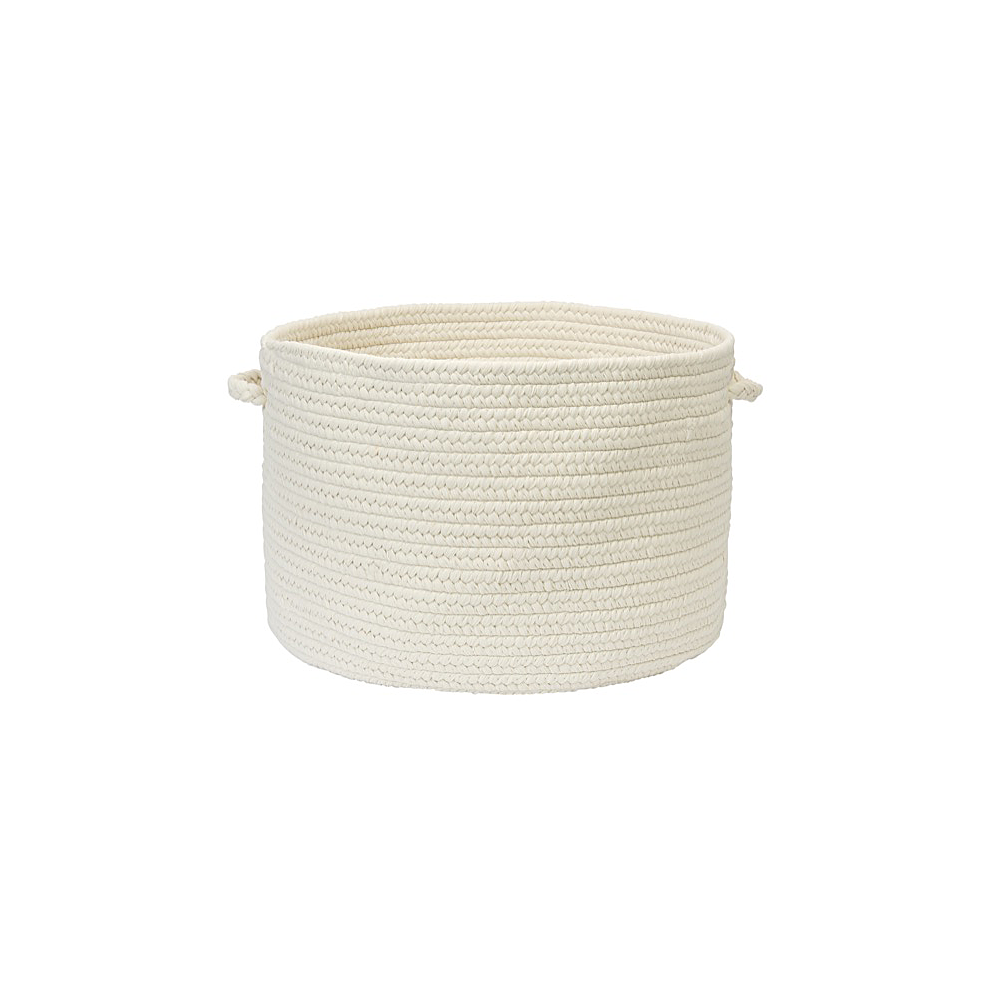 Colonial Mills Basket Boca Raton White Round