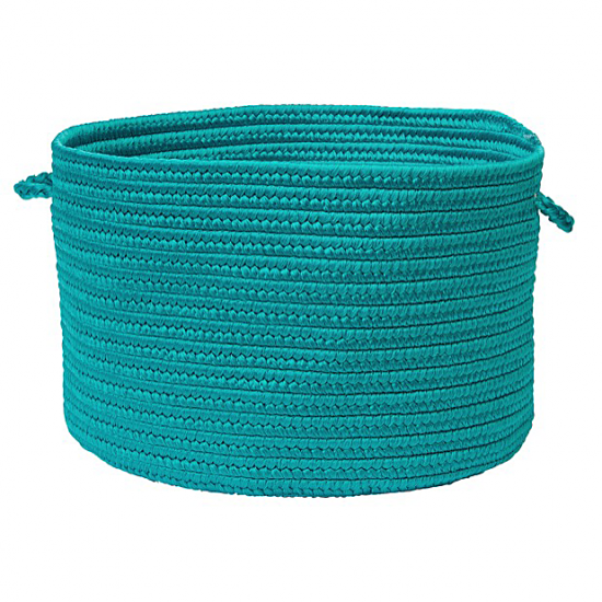 Colonial Mills Basket Boca Raton Turquoise Round