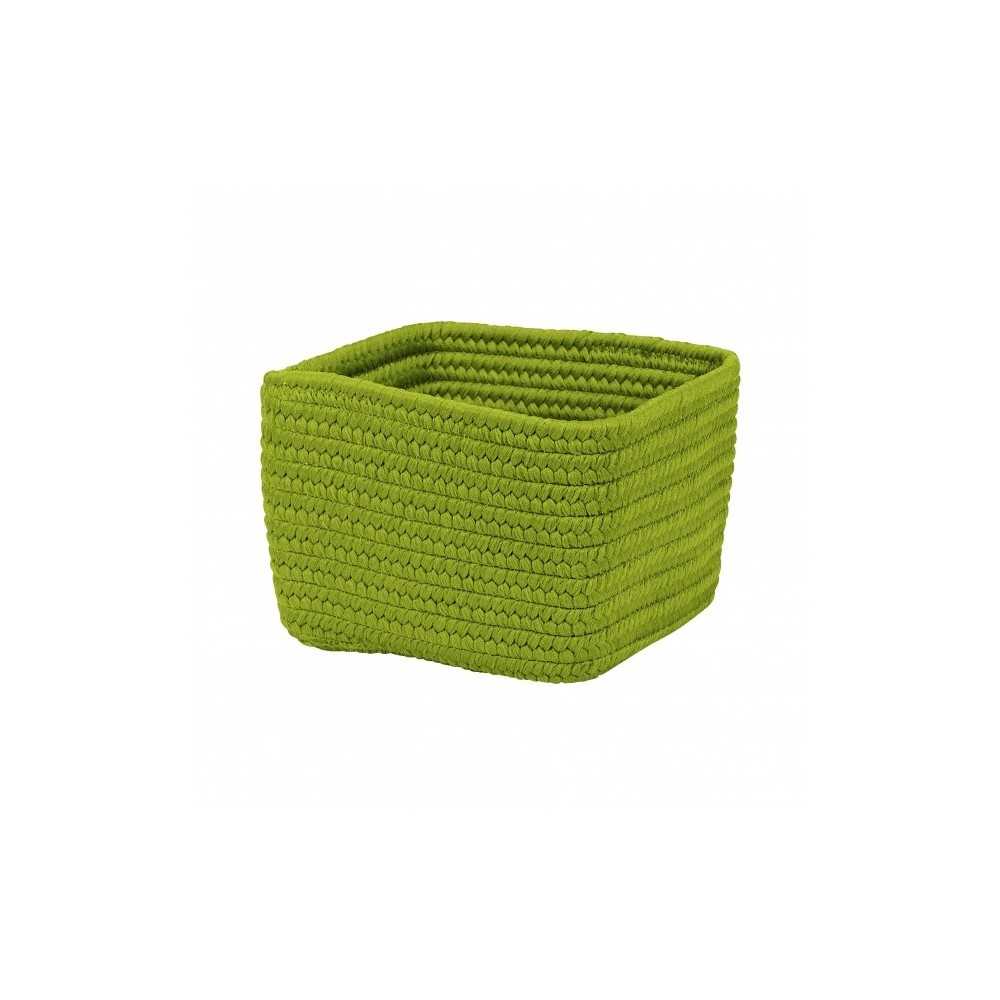 Colonial Mills Basket Braided Craft Basket Bright Green Rectangle