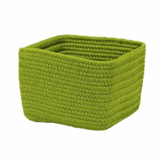 Colonial Mills Basket Braided Craft Basket Bright Green Rectangle