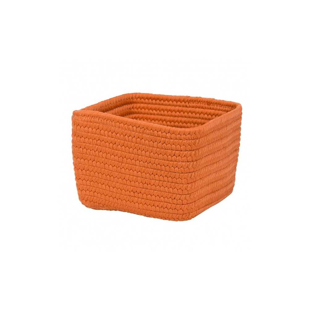 Colonial Mills Basket Braided Craft Basket Orange Zest Rectangle