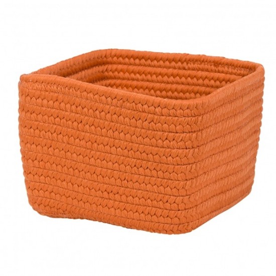 Colonial Mills Basket Braided Craft Basket Orange Zest Rectangle