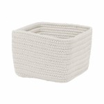 Colonial Mills Basket Braided Craft Basket Powder White Rectangle