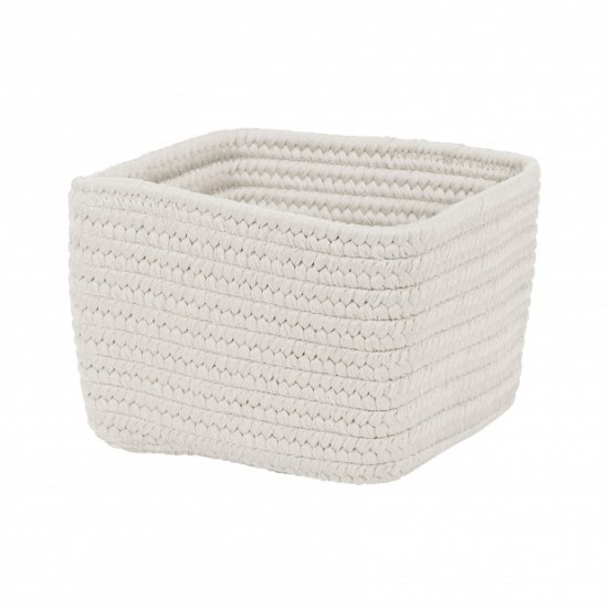 Colonial Mills Basket Braided Craft Basket Powder White Rectangle