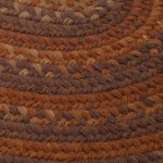 Colonial Mills Rug Braided Wool Runner Rust Runner (Oval)