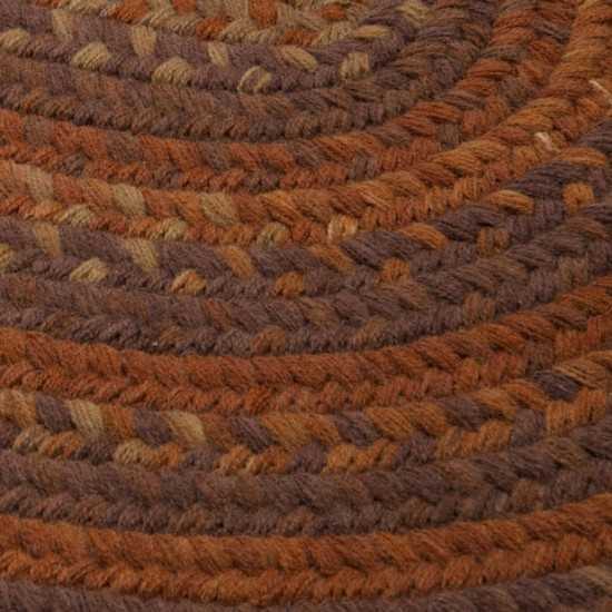 Colonial Mills Rug Braided Wool Runner Rust Runner (Oval)