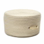 Colonial Mills Pouf Bright Twist Pouf Pale Banana & White Round